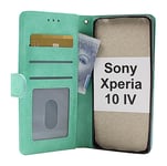 Zipper Standcase Wallet Sony Xperia 10 IV 5G (XQ-CC54) (Grön)