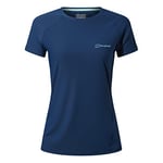 Berghaus Women's 24/7 Short Sleeve Crew Tech Baselayer T-Shirt, Dusk, 8