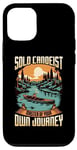 iPhone 15 Pro Solo Canoeing Design For Kayaking Lover - Solo Canoeist Case