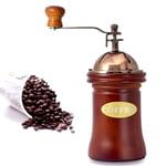 Manual Coffee Grinder Coffee Bean Grinder Wooden Hand Stainless Steel Retro Coffee Spice Mini Burr Mill with Ceramic