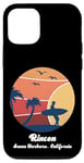 Coque pour iPhone 15 Rincon Santa Barbara California Surf Vintage Surfer Beach