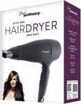 Hair dryer Professional Black 2000W  Paul Anthony Style Pro 3 Settings  Nozzle