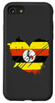 Coque pour iPhone SE (2020) / 7 / 8 Drapeau de l'Ouganda I love Uganda Cadeau pour les Ougandans