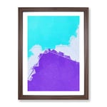 Live For The Lost In Abstract Modern Framed Wall Art Print, Ready to Hang Picture for Living Room Bedroom Home Office Décor, Walnut A4 (34 x 25 cm)