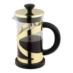 Café Olé Classico Cafetiere, Gold Finish, 1000ml, 8 Cup, French Press Coffee Maker, Heat Resistant Handle, Stainless Steel, CM-10G