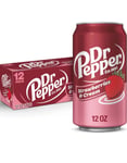 12 stk Dr. Pepper Strawberries & Cream 355 ml - Hel Eske (USA Import)