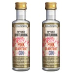 2x Still Spirits Top Shelf Pink Grapefruit Gin Essence Flavours 2.25L