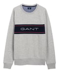 Gant Gant Archive C-Neck Sweat M Light Grey Melange (Storlek XL)