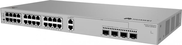 HUAWEI eKit S220S Series S220S-26PN4JX hanterad L2 Gigabit Ethernet (10/100/1000) Strömförsörjning via Ethernet (PoE) stöd 1U Grå