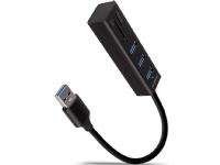 AXAGON HMA-CR3A Multiport Hub, USB 3.0 typ A, 3x USB-A, SD, microSD