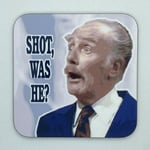 SHOT, WAS HE? - Fawlty Towers Coaster / Bar Mat - Sturdy, Gloss, Original