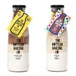 Bottled Baking Co Duo of Cookies - Twin Pack of Two Popular Home Baking Kits to Make Your Own Homemade Cookies - Seriously Smart Smarties Cookies and Un-Bee-lievable Honey and Chocolate Cookies