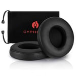 Cypher.V Beats Solo 2 & 3 Earpad Replacement,Cypher.V Ear Cushion Pads Compatible with 2.0/3.0 Wireless On Headphones by Dr. DRE 1 Pair- (Black)