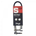 Stagg Guitar FX Pedal Patch Leads 0.1m (10cm) SPC010L DL