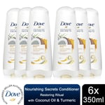 Dove Nourishing Secrets Restoring Ritual Conditioner with Coconut Oil, 6x350ml