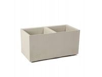 Blomsterrabatt Karo 800X400x400 Återvunnen Betong - Beige La936-88 Lamela