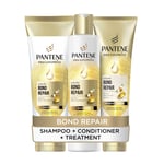 PANTENE Bond Repair Shampoo and Conditioner Set with Deep Conditioning Hair M...