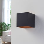 Arcchio Aldrina -LED-seinävalaisin kuutio, musta