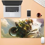 Awesome Mouse Mat, Mouse Pad Gaming Mouse Pad Large Mouse Mat World Of Warcraft Game Keyboard Mat Extended Mousepad For Computer Desktop PC Mouse Pad (Color : E, Size : 800 * 300 * 3mm)