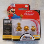 Nintendo Super Mario Bros 2 Micro Land Gold Series Mario Goomba Super Mushroom