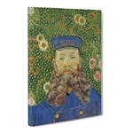 The Postman Joseph Roulin Vol.1 By Vincent Van Gogh Classic Painting Canvas Wall Art Print Ready to Hang, Framed Picture for Living Room Bedroom Home Office Décor, 24x16 Inch (60x40 cm)