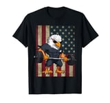 Bald Eagle Shirt Vintage Patriotic American US Flag 4th July T-Shirt