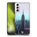 Head Case Designs Empire State Building Manhattan New York Best Of Places Set 2 Hard Back Case and Matching Wallpaper Compatible With Samsung Galaxy S21 5G