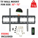 TV WALL BRACKET MOUNT LCD LED PLASMA FOR 32 40 50 55 60 65 72 INCH UK