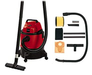 Einhell TC-VC 1825 Wet And Dry Vacuum Cleaner | 1250W, 25L Heavy Duty Plastic Tank | Wet-Dry Vacuum With Blow Function For Car, Garage, Workshop, Home/Artificial Grass Vac