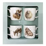Wrendale Designs Set of 4 Mugs Summer 2020 Pack by Royal Worcester - MMV3969-XG