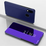 SWMGO® Mirror Plating Flip Case for Huawei Honor 20 Lite (Purple)