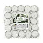 Price's Candles Aladino Scented Tea Lights Candles - Pack of 25 - Jasmine