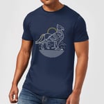 Harry Potter Buckbeak Men's T-Shirt - Navy - XXL