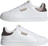 adidas Femme Court Silk Shoes Low, FTWR White/FTWR White/Champagne met, 39 1/3 EU