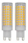 G9 LED Light Bulbs 6W, AC 220V-240V Warm White 3000K Dimmable, Equivalent to 60 Watt Halogen Bulb, for Home Lighting Energy Saving, Pack of 2