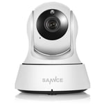 SANNCE 2K 3MP Super HD Wireless Indoor IP Security Camera with Two-Way Talk 350° Pan & 90° Tilt 26 ft Night Vision Remote Access Smart Motion Alerts Auto Tracking Supports up to 128 GB Local Storage