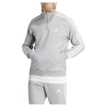 adidas Men Essentials Fleece 3-Stripes 1/4-Zip Sweatshirt, XS
