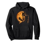 Astronaut enjoying a drink moon - For Men and Women Pullover Hoodie