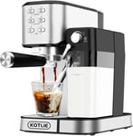 KOTLIE OTLIE Espresso Coffee Machine with Milk Frother, One-Touch Automatic Coff