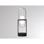 Pill T Bordslampa rosa glas/grå skärm 27W 2700 PUSH dimbar