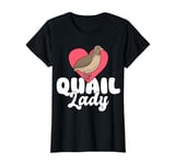 Quail Lady Chicken Bird T-Shirt