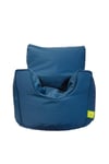 Cotton Twill French Blue Bean Bag Arm Chair Toddler Size