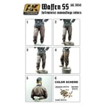 AK Interactive Waffen SS Fall/Winter Colours Acrylic Paint Set For Models