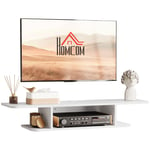 Floating TV Unit Stand Wall Mount Media Console with Storage Shelf