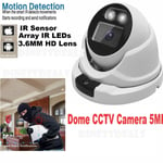 Dome Cctv Camera Outdoor 4k 5mp Ahd Tvi Led Wired Bnc for Dvr Security System