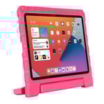 Apple iPad Air 10.9 5th Gen (2022) Stöttåligt skal/fodral - Perfekt för barn, Rosa