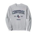 Converse Texas TX Vintage State Flag Sports Navy Design Sweatshirt