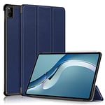Coque Étui Huawei MatePad Pro 12.6, étui Pliant pour Tablette Huawei MatePad Pro 12.6, étui magnétique Anti-Rayures, étui avec Fonction Crayon (Bleu)