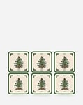 Spode Christmas Tree Coasters Set of 6