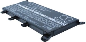 Kompatibelt med Asus VivoBook F555UA-DM156T, 7.6V, 4800 mAh
